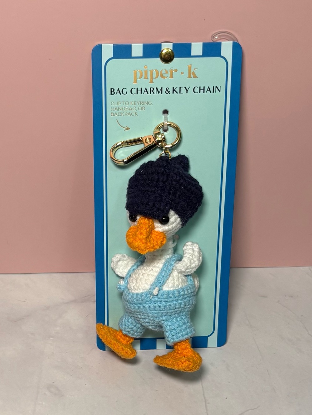 🦆 Piper K Duck Bag Charm Keychain